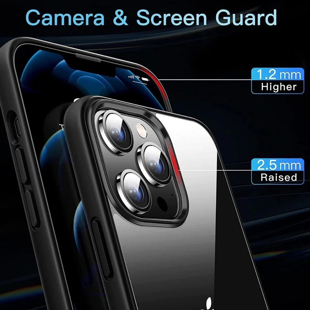 ✨NEW: iPhone 12 Black Phonecase | Clear Phone Cover | Cover for iPhone 12 Pro